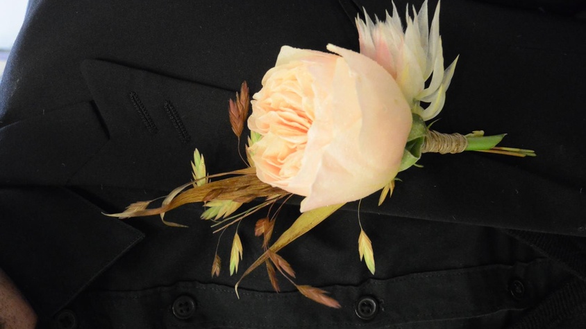 Boutonnière romantique